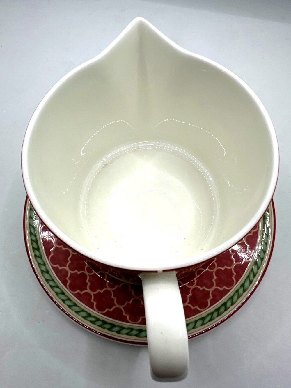 Retired Fitz and Floyd Sonoma Gravy Boat 12 oz Creamer Pitcher Grape Leaf Motif - Picture 7 of 15